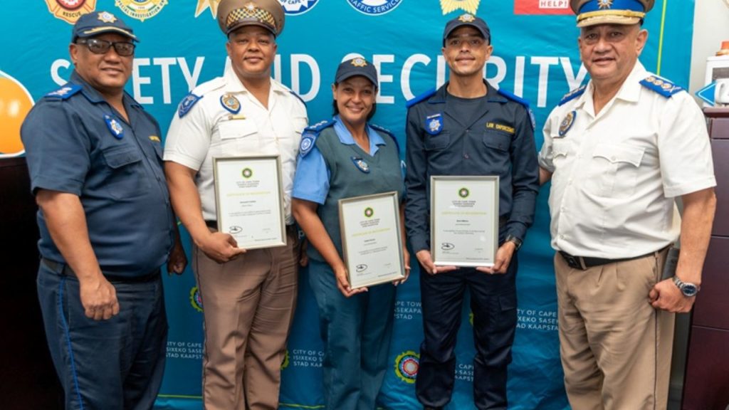 Cape Town officers recognised for bravery and compassion